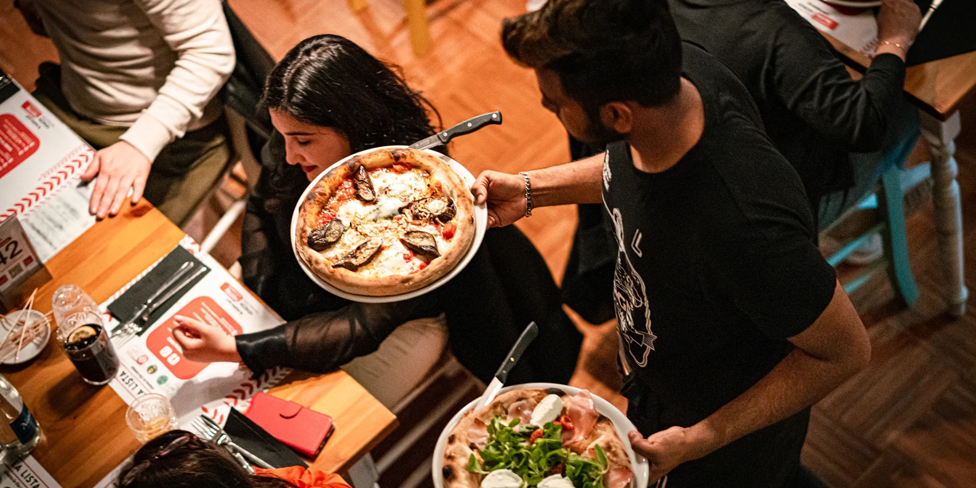 Il servizio e le Pizze di La Lista
